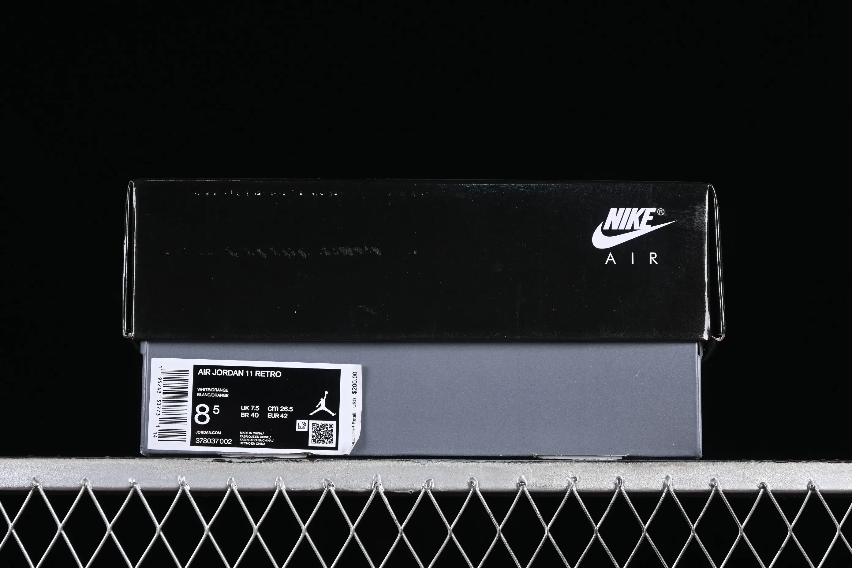 All categories Air Jordan Jordan series basketball shoes Air Jordan 11 Air Jordan 11 Retro "White orange" AJ11 Joe 11 white orange 378037-002